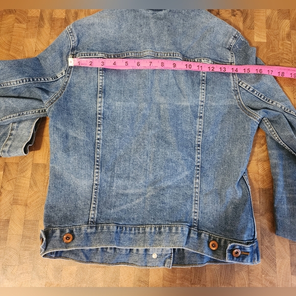 🍂🍁🍂Label of Graded Goods L.O.G.G Jean jacket size 8 H&M Denim🍁🍂🍁 - Picture 5 of 16